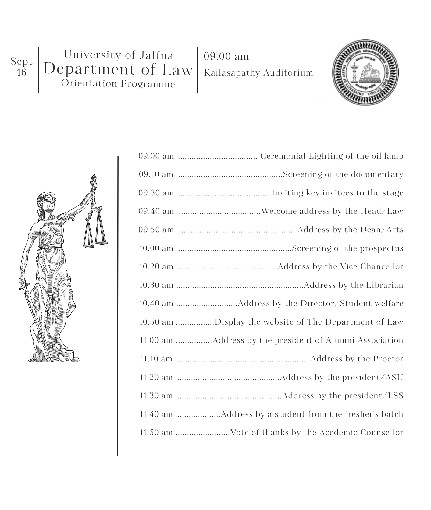 Read more about the article The Department of Law Welcomes 20th Batch of Law