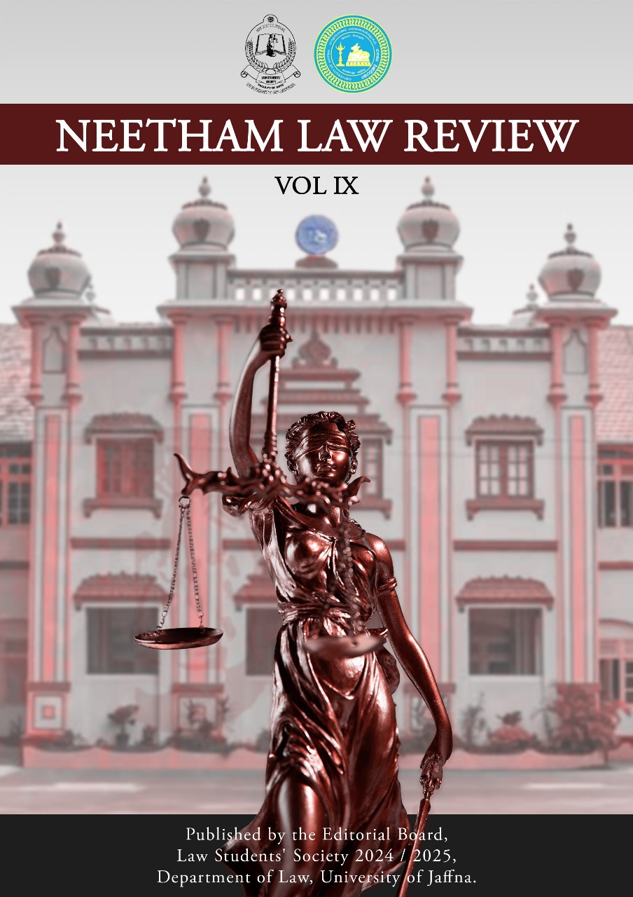 Read more about the article NEETHAM LAW REVIEW – VOL IX