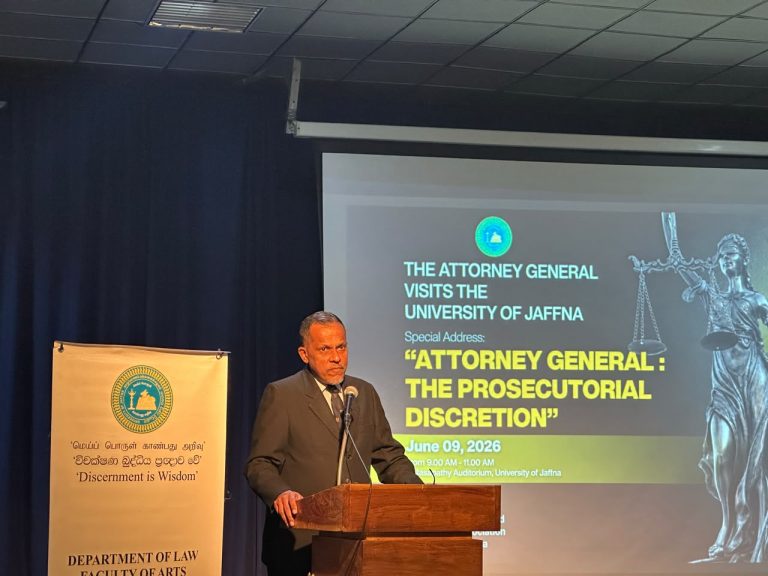 Attorney General’s Visit to the University of Jaffna Successfully Concluded