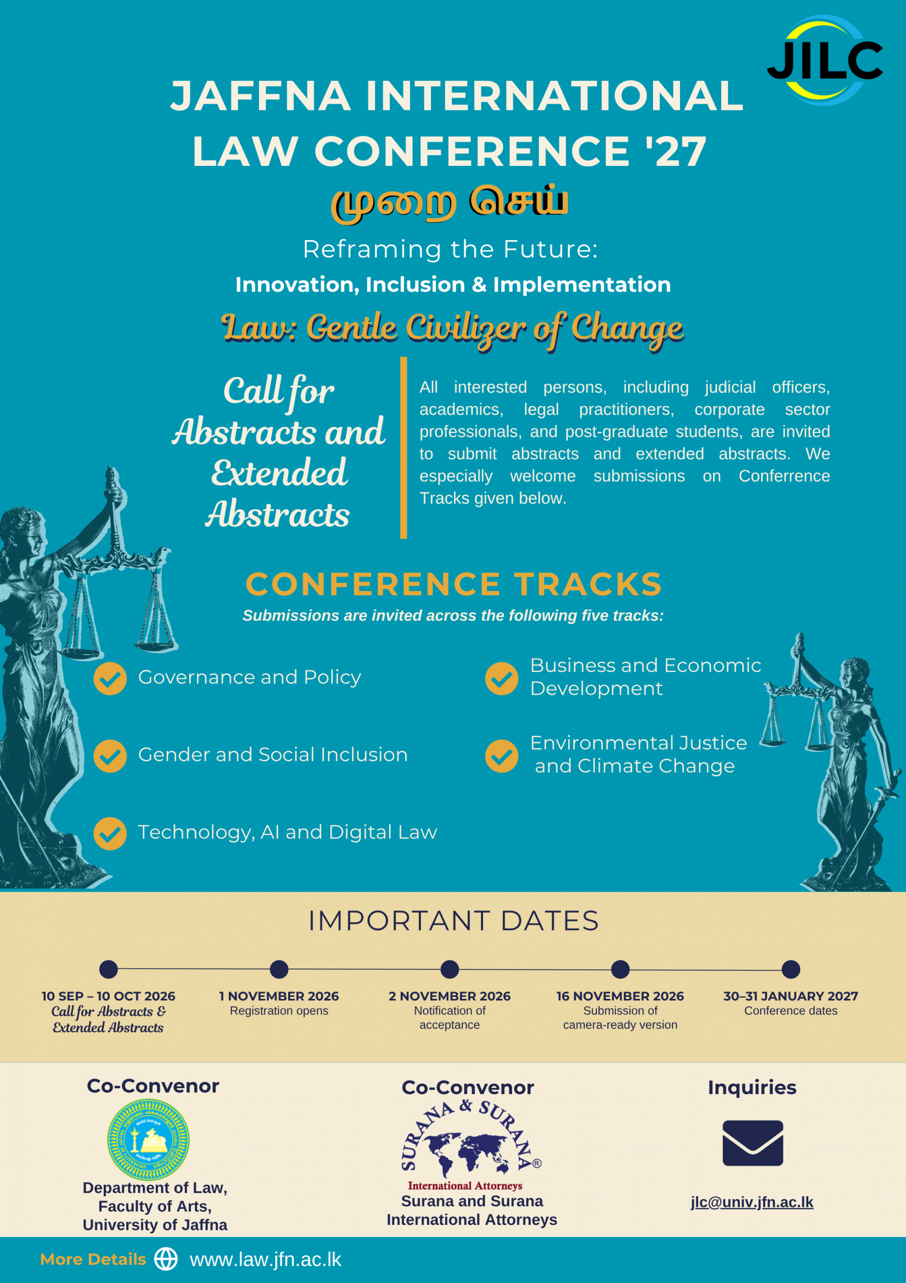 Read more about the article Jaffna International Law Conference’27